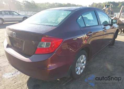 2012 Honda Civic Lx z USA, uszkodzony, nr VIN 19XFB2F52CE079508